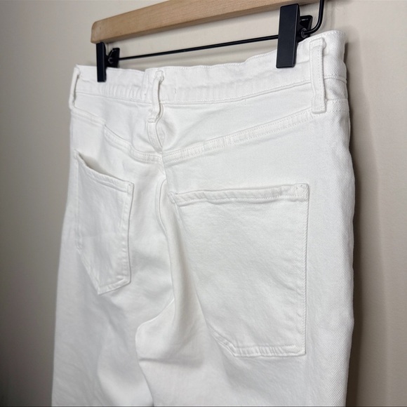 AGOLDE White Raw Hem Jeans - Picture 5 of 7